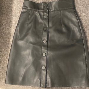 Black Leather H&M skirt